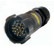 SYNTAX SSX 19 pin Inline male (inclu. 19 gold cts) M40 (15-23mm)