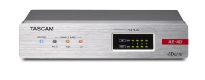 Tascam AE4D - 2x AES/EBU In and Out DANTE Converter DSP, XLR