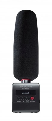 Camera Mountable Audio Recorder with Shotgun Microphone