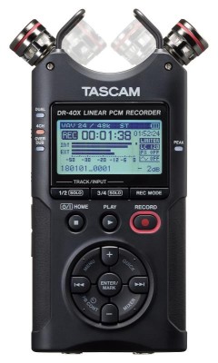 Tascam DR40X - Handheld 4-track recorder, dual recording
