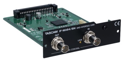 interface card for DA-6400,  coaxial MADI connections