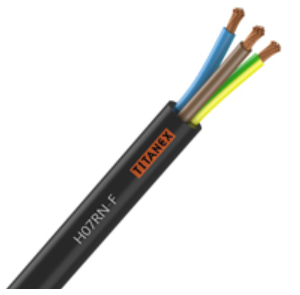 Power cable TITANEX - H07RN-F 3G1.0 - 3 x 1.0 mm² - 16 AWG 100 meter