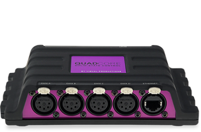 QuadCore - Visual Productions 4-Universe architectural lighting controller.