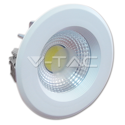 VT-2610 - 10W LED COB Downlight Reflector White Body - 6000K  Luminous flux 730L