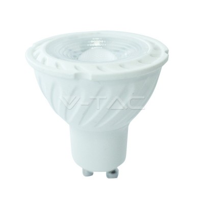 VT-247D - LED Spotlight SAMSUNG CHIP - GU10 6.5W Ripple Plastic Lens Cover 110ø