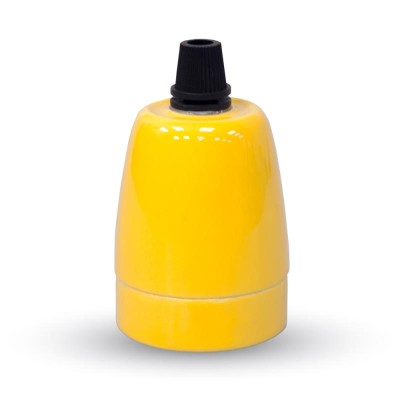 VT-799 - Porcelan Lamp Holder Fitting Yellow