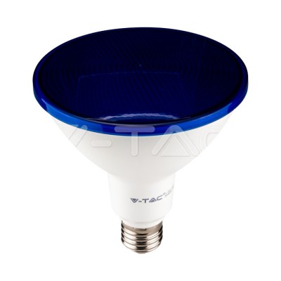 VT-1227 - LED Bulb - 17W PAR38 E27 IP65 BLUE Luminous flux 1300Lm