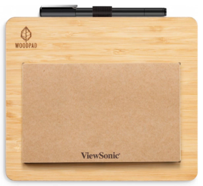 ViewSonic PF0730-I0WW: (5) ViewSonic WoodPad 7,5" hout, inclusief USB-C en styluspen (inkt)