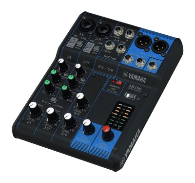Yamaha MG06 - 6-Channel Mixing Console: 2 Mic / 6 Line Input