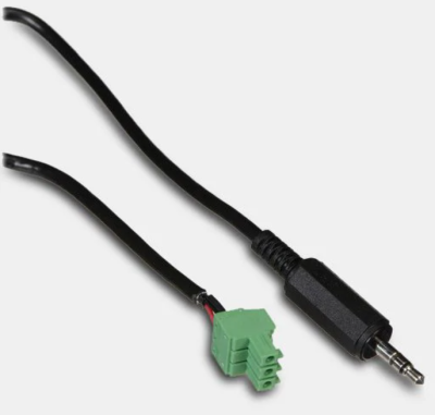 Cable 3.5mm balanced male connector to 3-pin mini Phoenix connector