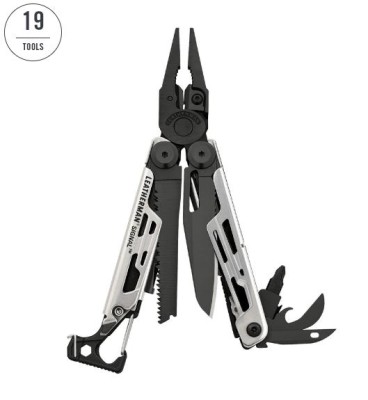 Leatherman signal black and silver 19 tools