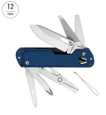 Leatherman free t4 blue 12 tools